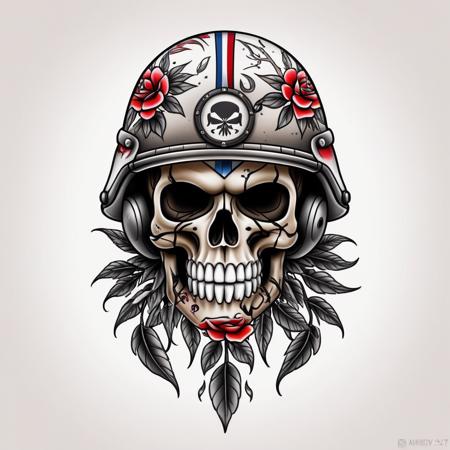 00137-2157641700-_lora_Traditional_Tattoos_0.65_ modern military helmet in style of tr4dt4t, traditional tattoo, white background, american, skul.png